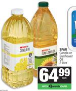 Spar Canola Or Sunflower Oil-2L Each