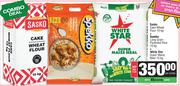 Sasko Cake Wheat Flour 10Kg+Spekko Long Grain Parboiled Rice 10Kg+White Star Super Maize Meal 10Kg