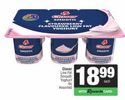 Clover Low Fat Smooth Yoghurt Assorted-6s Pack