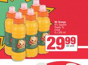 Mr Orange 6% Squash Ready To Drink-6 x 300ml Per Pack