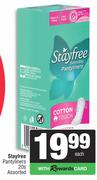 Stayfree Pantyliners Assorted-20's Pack
