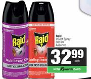 Raid Insect Spray Assorted-300ml Each