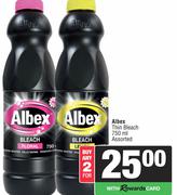 Albex Thin Bleach Assorted-For Any 2 x 750ml