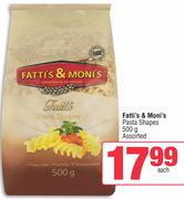Fatti's & Moni's Pasta Shapes Assorted-500g Each