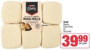 Spar Bakery Braai Rolls Assorted-6s Per Pack