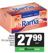 Rama Original 70% Fat Spread Brick-500g Each