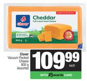 Clover Vacuum Packed Cheese Assorted-800g Each
