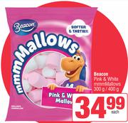 Beacon Pink & White mmmMallows-300g/400g Each