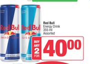 Red Bull Energy Drink Assorted-For Any 2 x 355ml