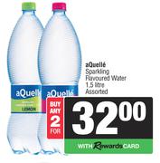 aQuelle Sparking Flavoured Water Assorted-For Any 2 x 1.5Ltr