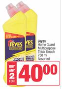 Jeyes Home Guard Multipurpose Thick Bleach Assorted-For Any 2 x 750ml