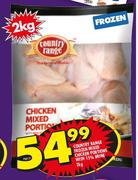 Country Range Frozen Mixed Chicken Portions With 15% Brine-2kg
