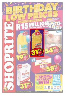 Shoprite Eastern Cape : Birthday Low Prices (23 July - 12 Aug 2018), page 1