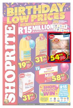 Shoprite Eastern Cape : Birthday Low Prices (23 July - 12 Aug 2018), page 1