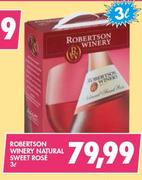Robertson Winery Natural Sweet Rose-3Ltr