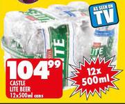 Castle Lite Beer-12x500ml Cans