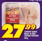 Country Range Braai'n Grill Chicken Portions-800g