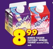 Bonnita Yogofun Flavoured Drinking Yoghurt-350g Each