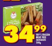 Fry's Frozen Meat Free Sausages-500g