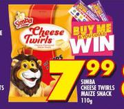 Simba Cheese Twirls Maize Snack-110g