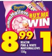 Beacon Pink & White Marshmallows-150g