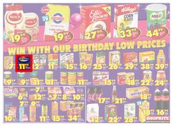 Shoprite Eastern Cape : Birthday Low Prices (23 July - 12 Aug 2018), page 4