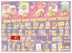 Shoprite Eastern Cape : Birthday Low Prices (23 July - 12 Aug 2018), page 4