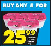 Puddi Kat Cat Food Assorted-5x85g