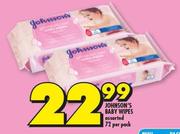 Johnson’s Baby Wipes 72-Per Pack