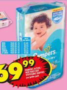 Pampers Active/New Baby-Dry Disposable Nappies Per Jumbo Pack