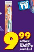 Oralwise Pro-Clean Toothbrush-Each