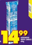 Light House White Candles-400g