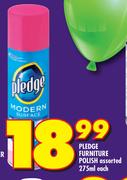 Pledge Furniture Polish-275ml Each