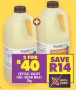 Crystal Valley Full Cream Mass-For 2 x 2kg
