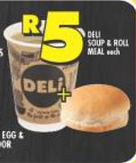 Deli Soup & Roll Meal-Each