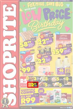 Shoprite Eastern Cape : Flex More, Save Big With Our Low Price Birthday (31 August - 4 September 2022), page 1
