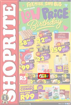 Shoprite Eastern Cape : Flex More, Save Big With Our Low Price Birthday (31 August - 4 September 2022), page 1