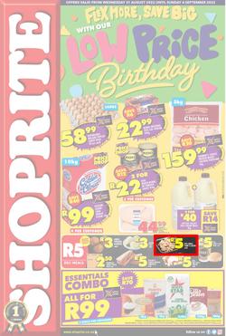 Shoprite Eastern Cape : Flex More, Save Big With Our Low Price Birthday (31 August - 4 September 2022), page 1