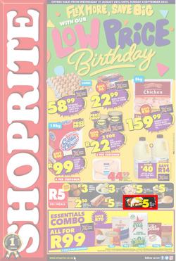 Shoprite Eastern Cape : Flex More, Save Big With Our Low Price Birthday (31 August - 4 September 2022), page 1