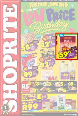 Shoprite Eastern Cape : Flex More, Save Big With Our Low Price Birthday (31 August - 4 September 2022), page 1