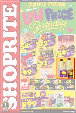 Shoprite Eastern Cape : Flex More, Save Big With Our Low Price Birthday (31 August - 4 September 2022), page 1