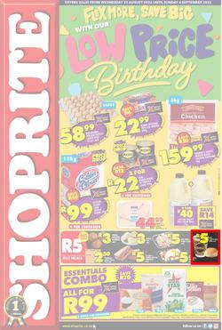 Shoprite Eastern Cape : Flex More, Save Big With Our Low Price Birthday (31 August - 4 September 2022), page 1