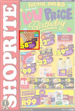 Shoprite Eastern Cape : Flex More, Save Big With Our Low Price Birthday (31 August - 4 September 2022), page 1