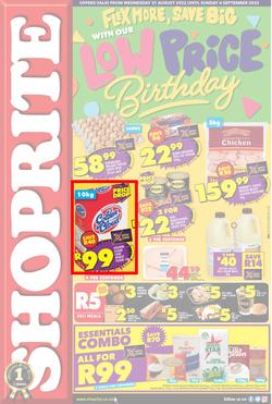Shoprite Eastern Cape : Flex More, Save Big With Our Low Price Birthday (31 August - 4 September 2022), page 1