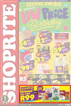 Shoprite Eastern Cape : Flex More, Save Big With Our Low Price Birthday (31 August - 4 September 2022), page 1