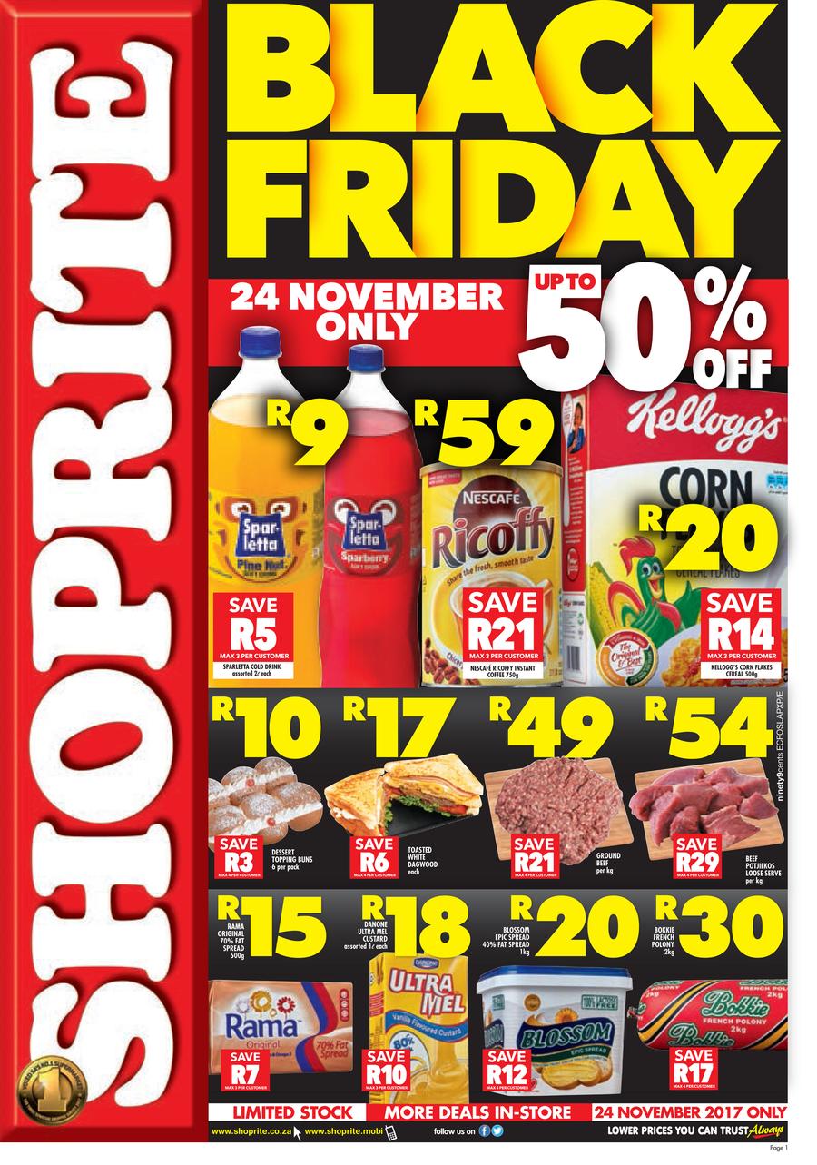 Shoprite Eastern Cape Black Friday 24 Nov 2017 Only Www Guzzle Co Za