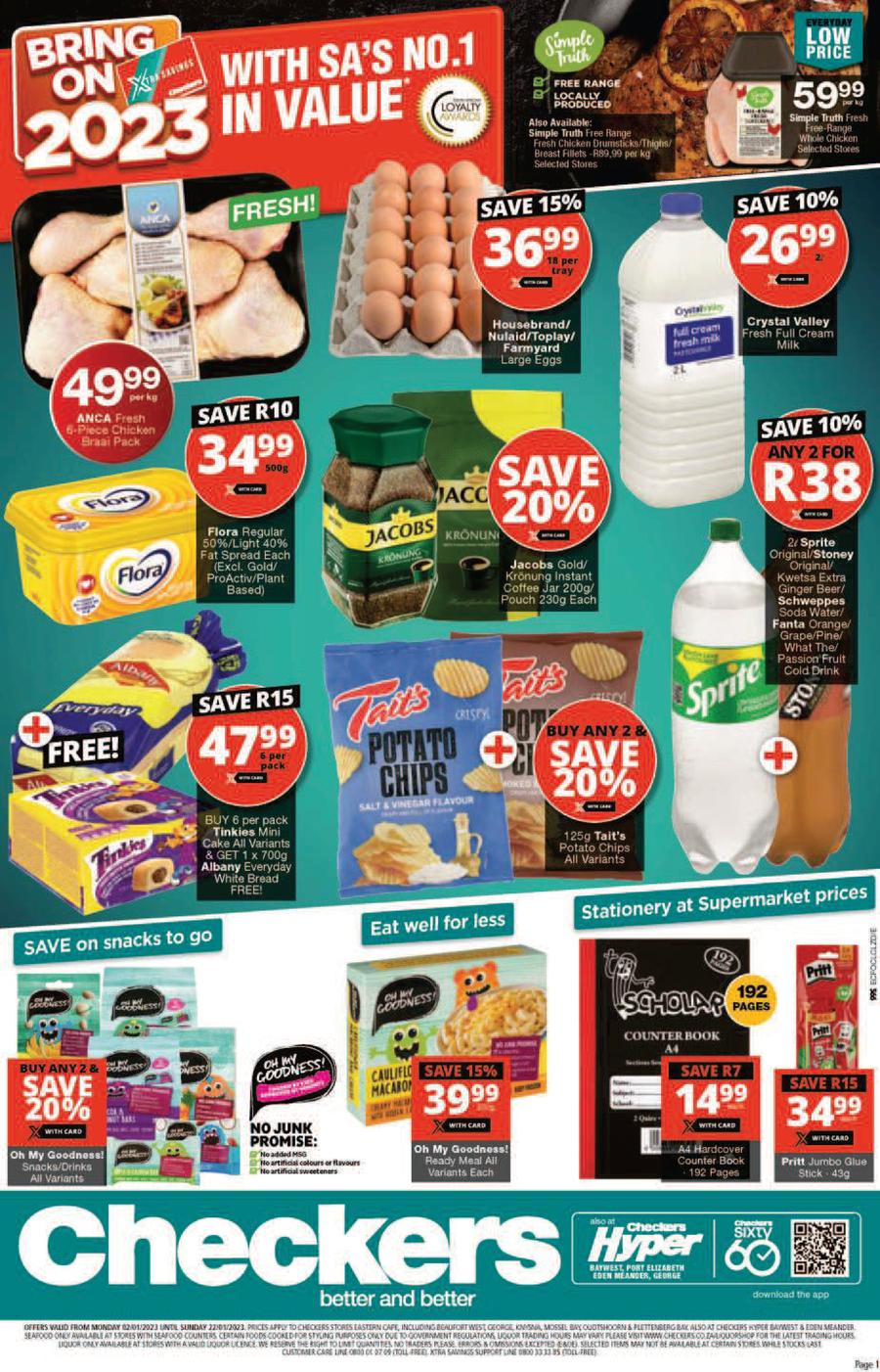 Checkers Eastern Cape : Back To School Savings (2 January - 22 January ...