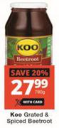 Koo Grated & Spiced Beetroot-780g