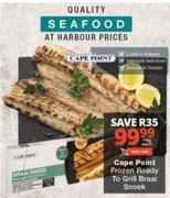 Cape Point Frozen Ready To Grill Braai Snoek-1Kg
