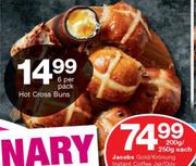 Hot Cross Buns-6's Per Pack